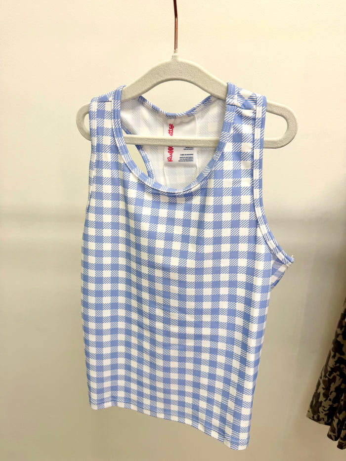 Girls: Gingham Athletic Tank