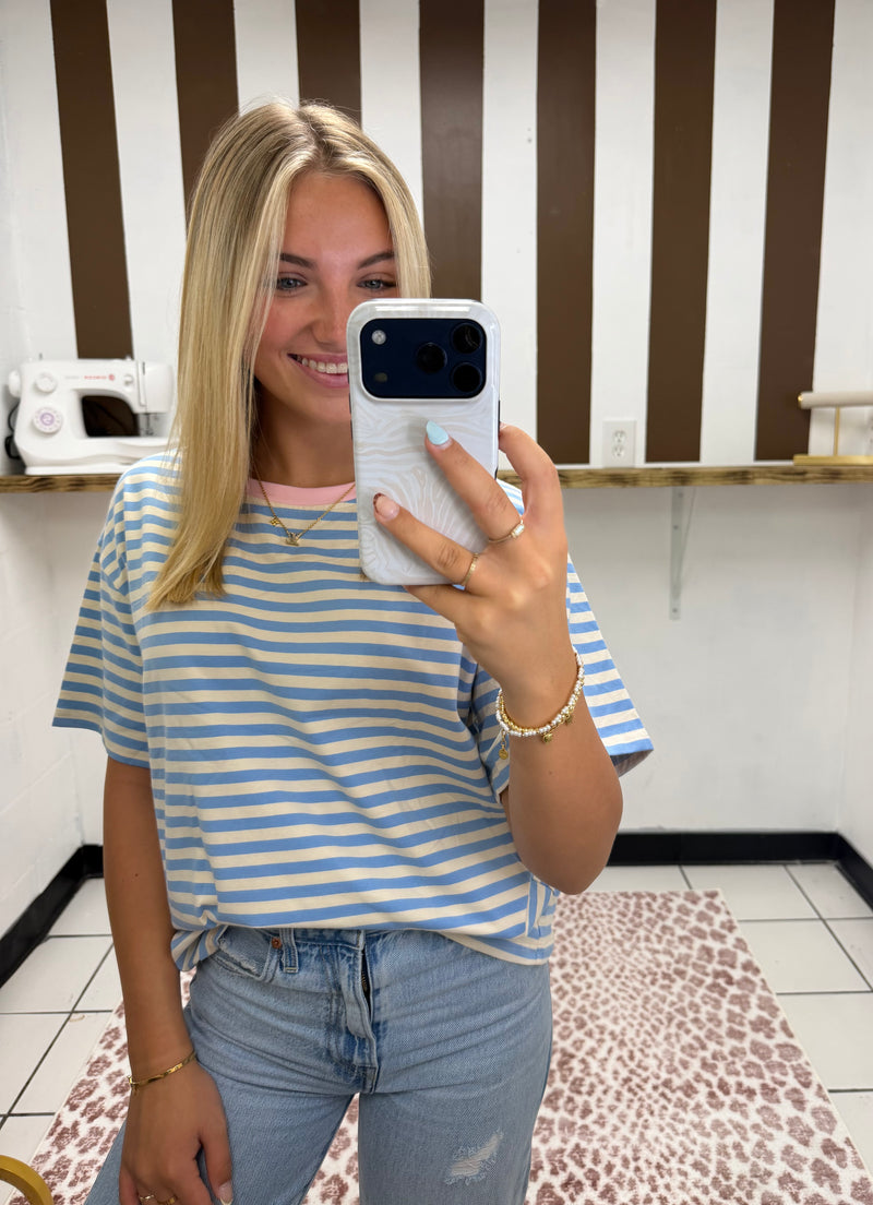 Boyfriend Striped Tee