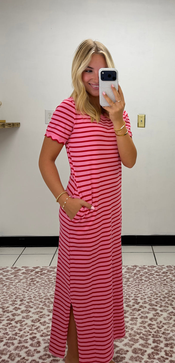 Striped Maxi