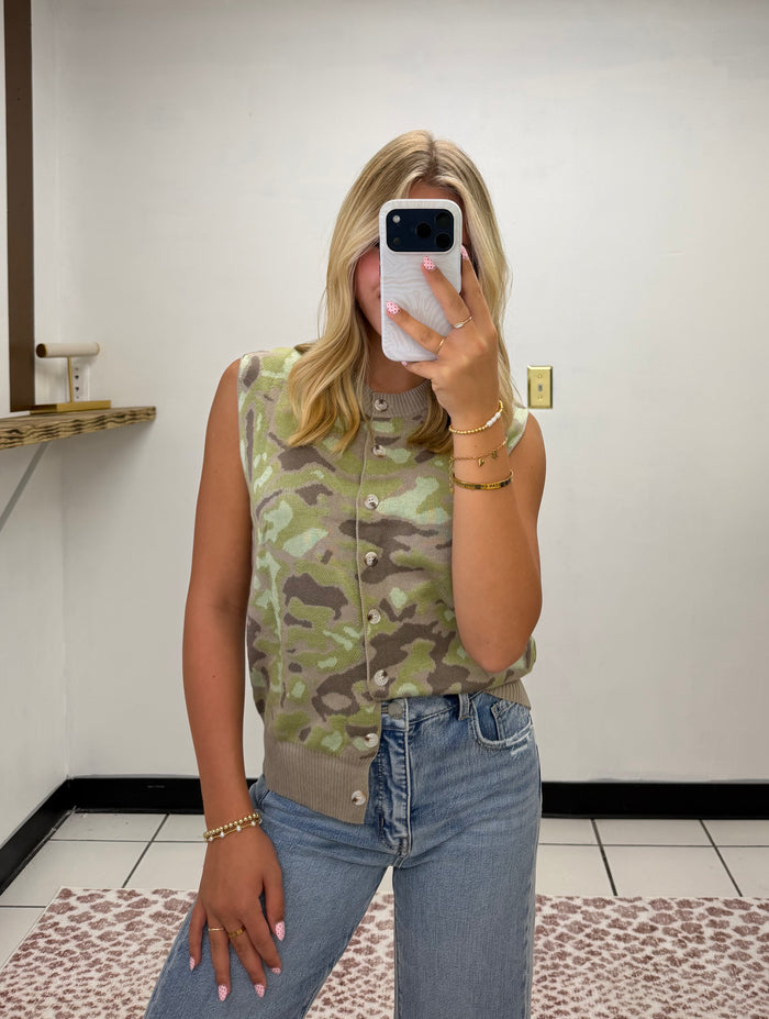 Camo Button Up